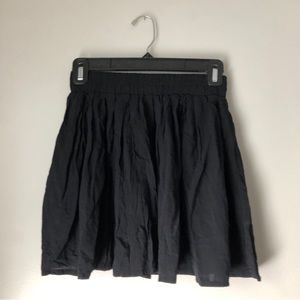 Black mini skirt